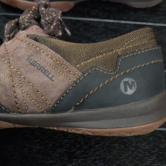 Merrell Women's Espresso Suede Albany Lace Performance Shoe SIZE US 8 - Picture 3 of 6